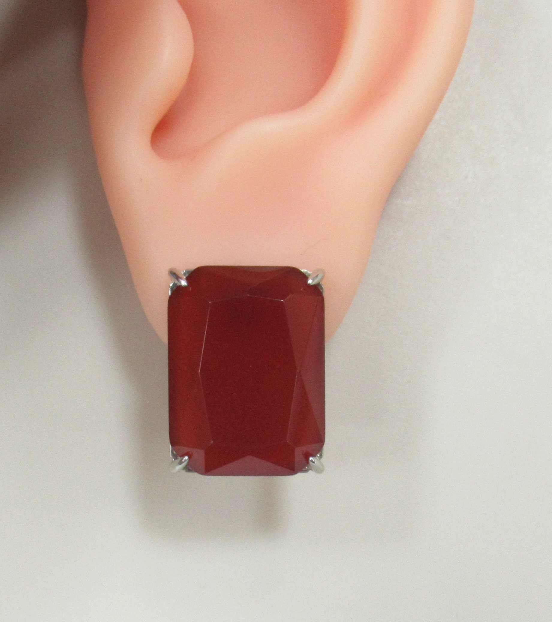 Серебряные серьги с агатами